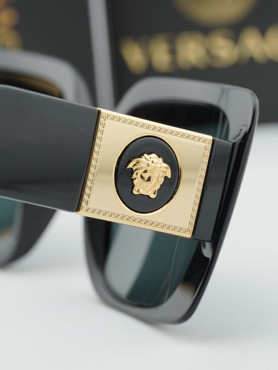 Versace VE4405 GB1/87 Square Sunglasses – Black / Dark Grey main image 6